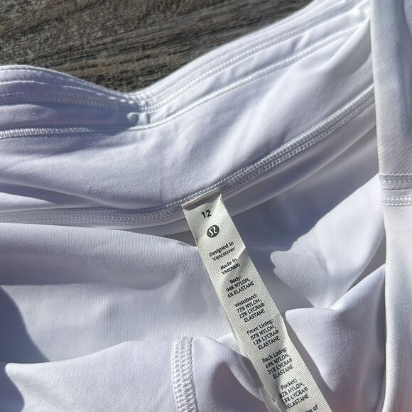 Lululemon Pace Rival Skirt Regular 4 way Stretch 13"
White size 12 NWT tennis 🎾 - Picture 4 of 10